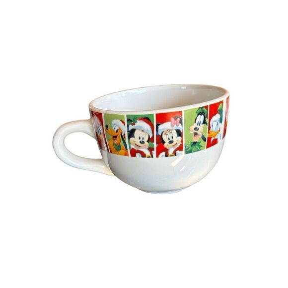 Disney Characters Christmas Jumbo Mug Or Soup Mug by Galerie Disney Hot Cocoa Mu - Picture 1 of 6
